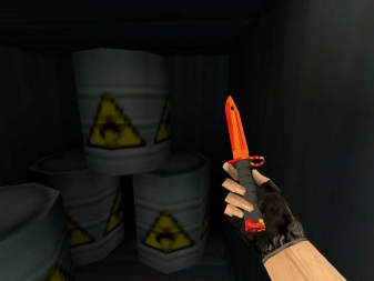 Скриншот Штык-нож M9 Красный хром #0
