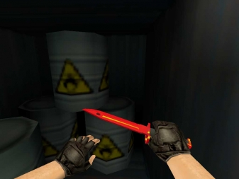Скриншот Штык-нож M9 Красный хром #1