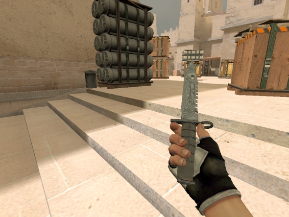 Скриншот M9 Штык нож Дамасская сталь #0
