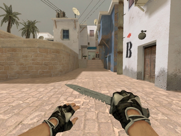 Скриншот M9 Штык нож Дамасская сталь #1