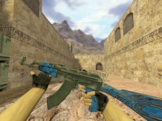Скриншот АК-47 Синий ламинат #0