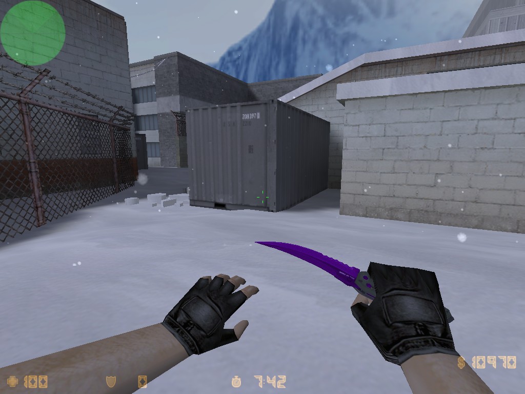 Скачать Складной нож Фиолетовое масло