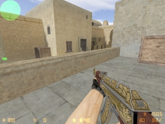 Скриншот AK-47 Королевское Платиновое Золото #2